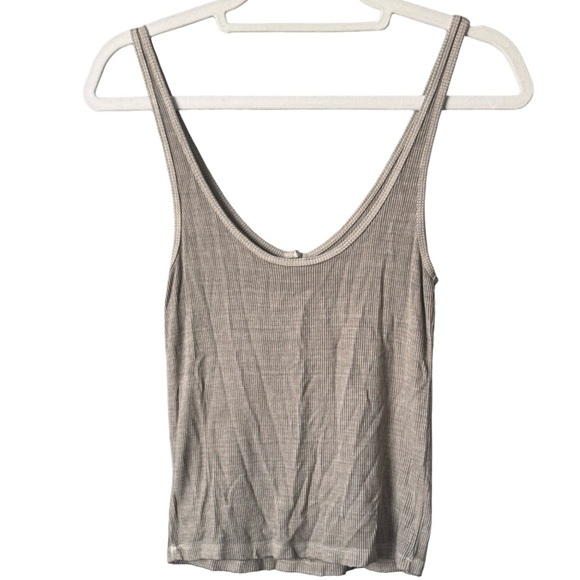 American Eagle Outfitters Soft & Sexy Rib Tank Top – Olive Green, Size M - Picture 2 of 8